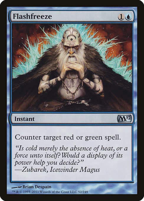 Flashfreeze from Magic 2012 (Uncommon)
