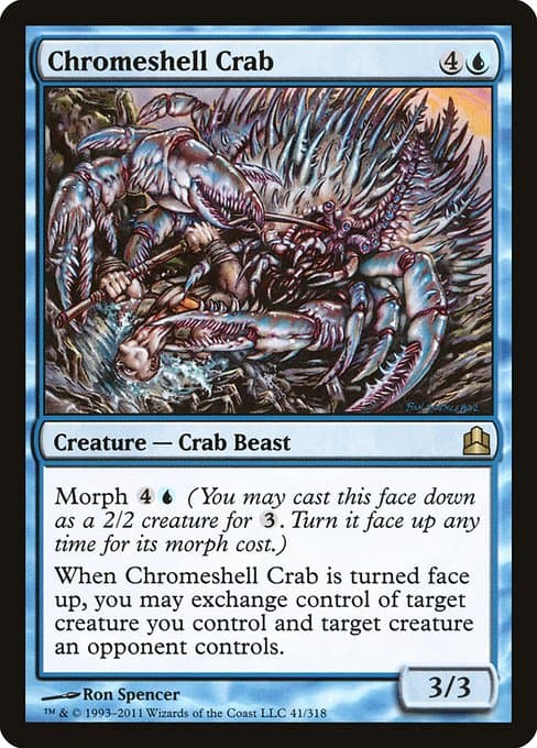 Chromeshell Crab from Commander 2011 (Rare)