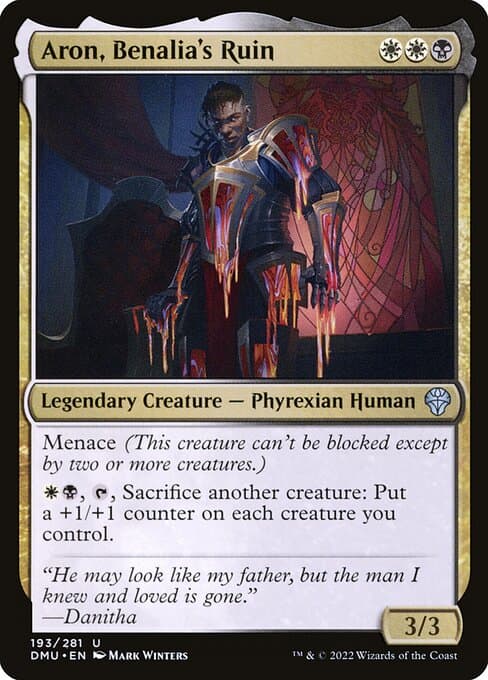 Aron, Benalia's Ruin from Dominaria United (Uncommon)