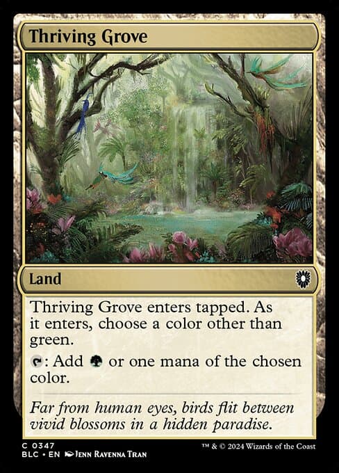 Thriving Grove from Bloomburrow Commander (Common)