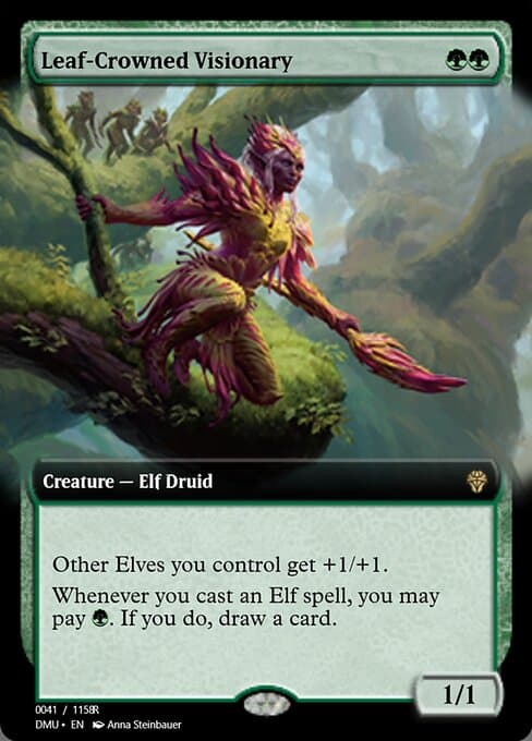 Leaf-Crowned Visionary from Magic Online Promos (Rare)
