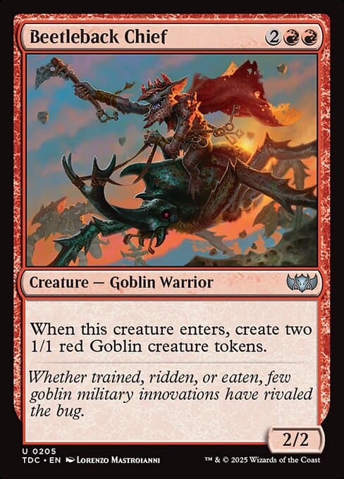 Beetleback Chief from Tarkir: Dragonstorm Commander (Uncommon)