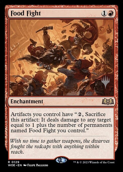 Food Fight from Wilds of Eldraine Promos (Rare)