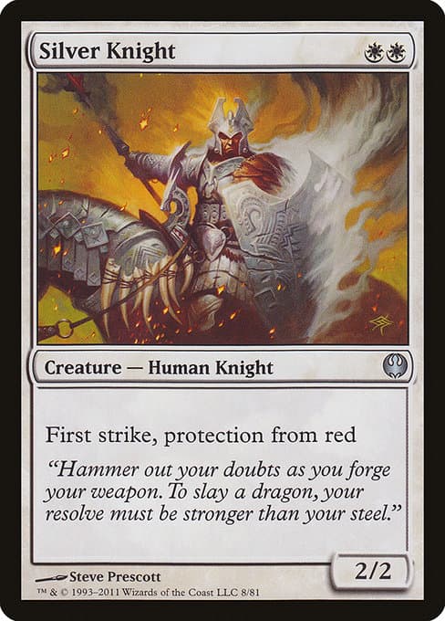 Silver Knight from Duel Decks: Knights vs. Dragons (Uncommon)