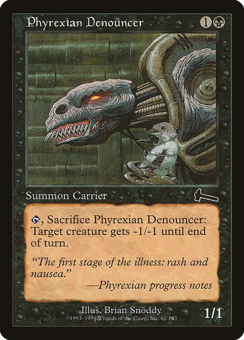 Phyrexian Denouncer from Urza's Legacy (Common)