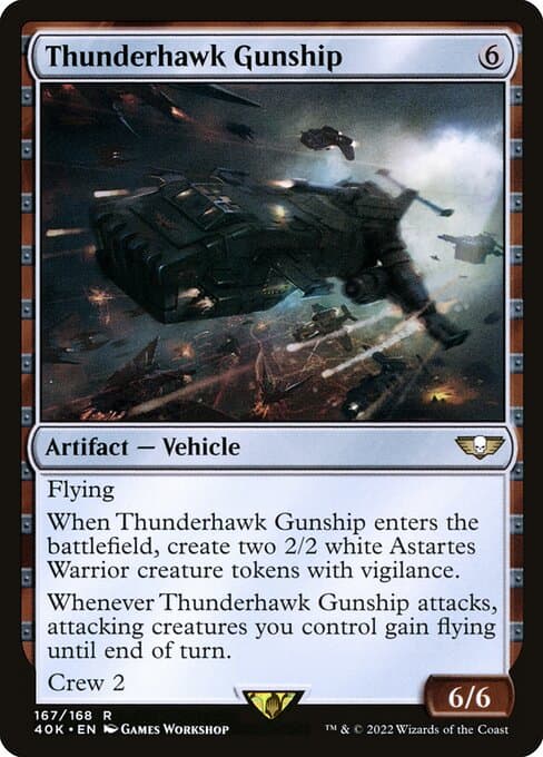 Thunderhawk Gunship from Warhammer 40,000 Commander (Rare)