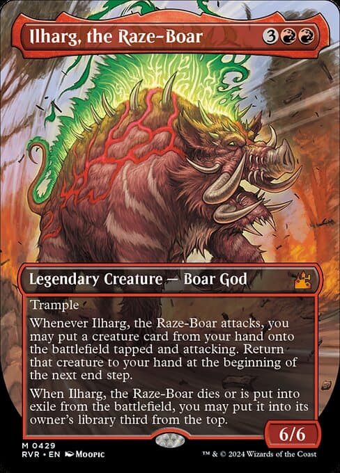 Ilharg, the Raze-Boar from Ravnica Remastered (Mythic)