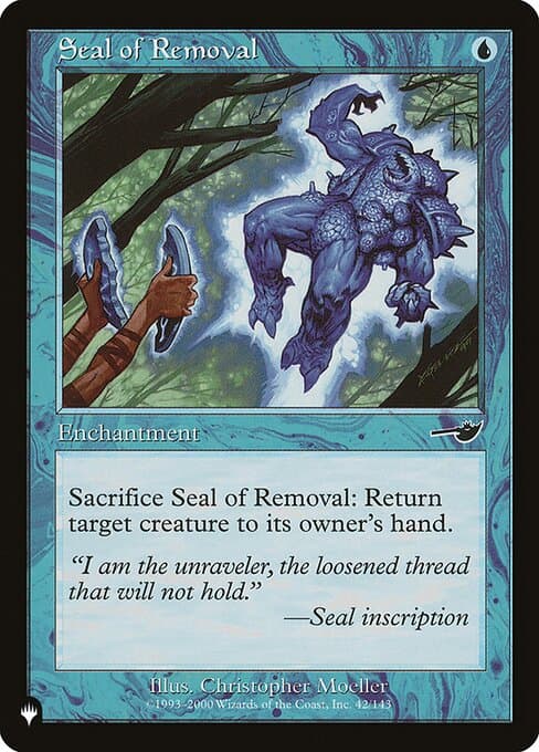 Seal of Removal from The List (Common)