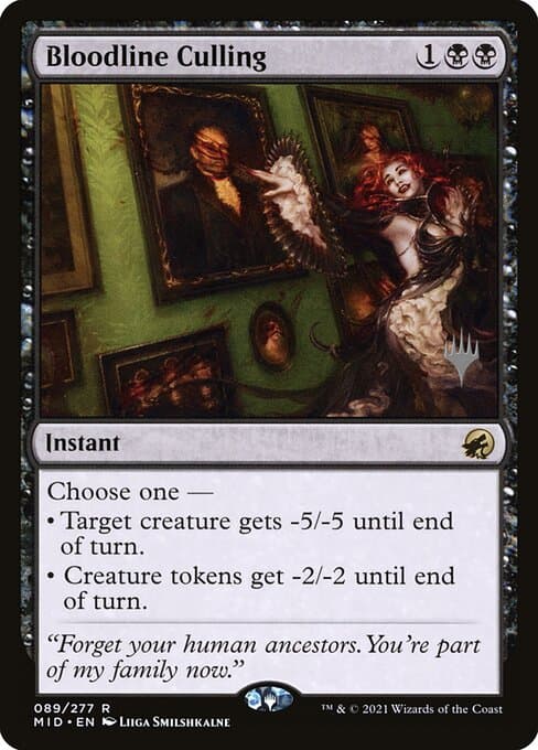 Bloodline Culling from Innistrad: Midnight Hunt Promos (Rare)