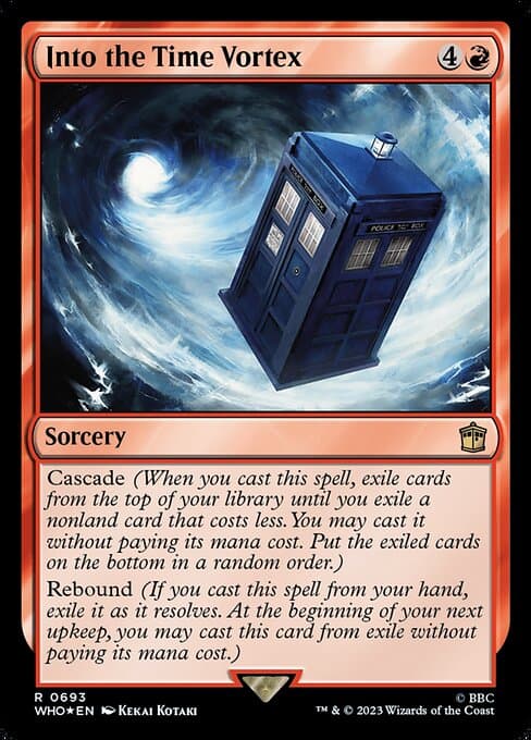 Into the Time Vortex from Doctor Who (Rare)