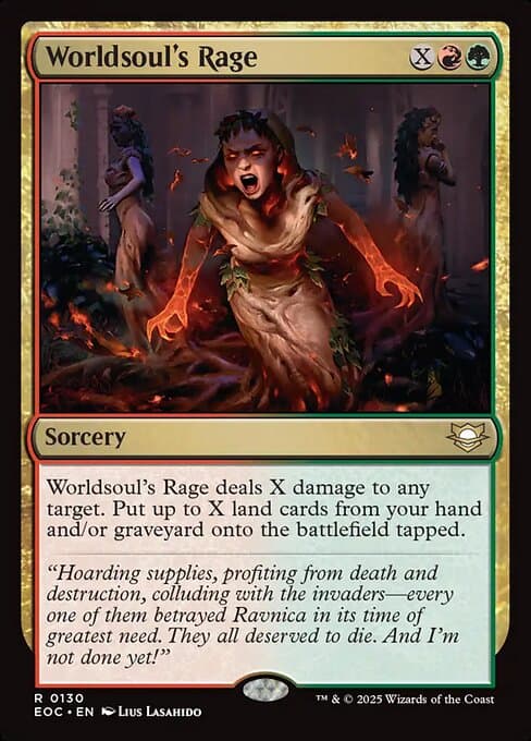 Worldsoul's Rage from Edge of Eternities Commander (Rare)