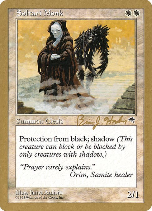 Soltari Monk from World Championship Decks 1998 (Uncommon)
