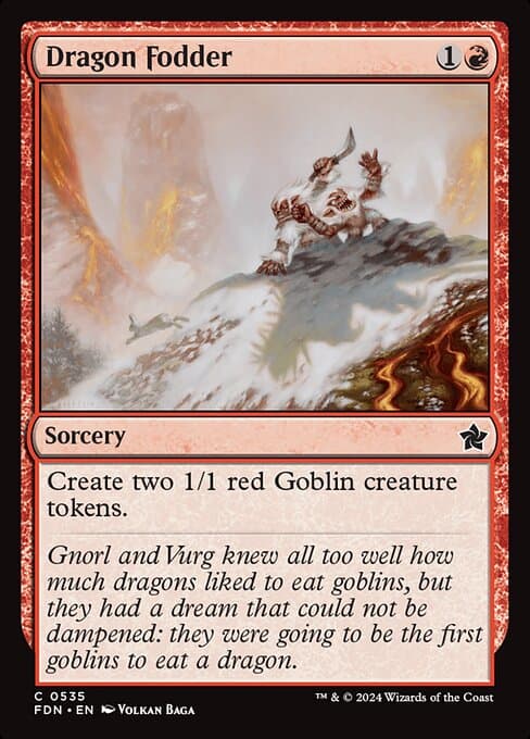 Dragon Fodder from Foundations (Common)
