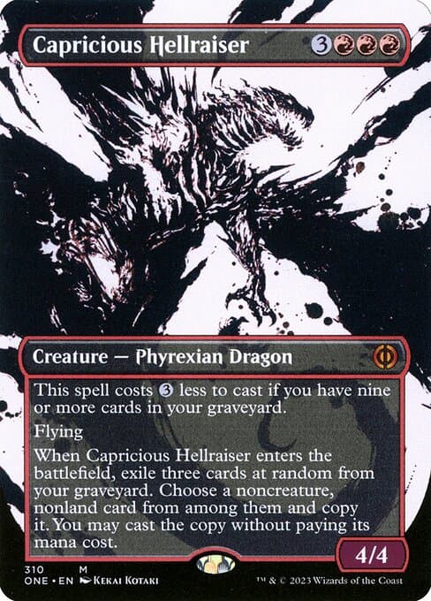 Capricious Hellraiser from Phyrexia: All Will Be One (Mythic)