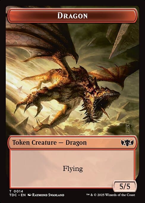 Dragon from Tarkir: Dragonstorm Commander Tokens (Common)