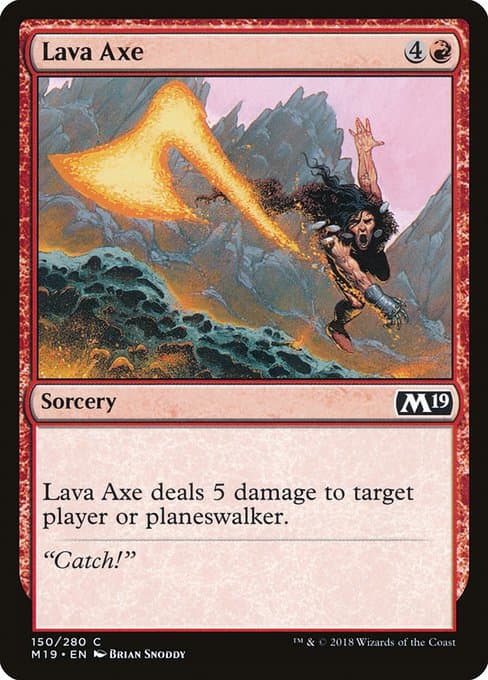 Lava Axe from Core Set 2019 (Common)