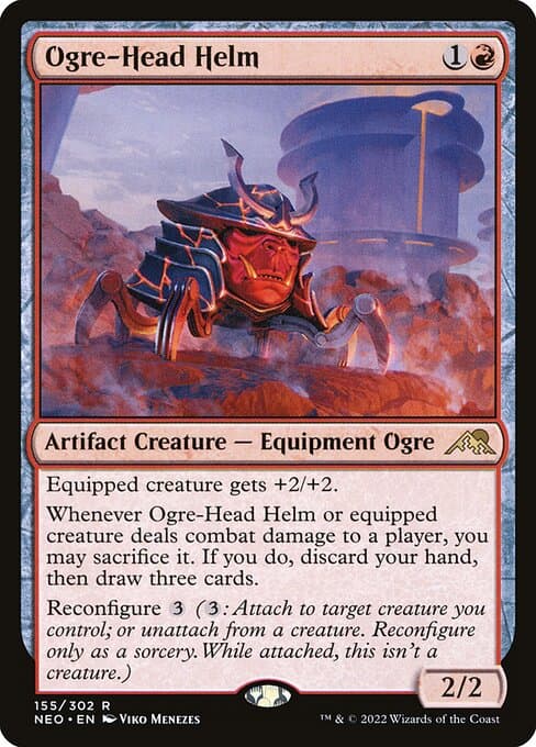 Ogre-Head Helm from Kamigawa: Neon Dynasty (Rare)