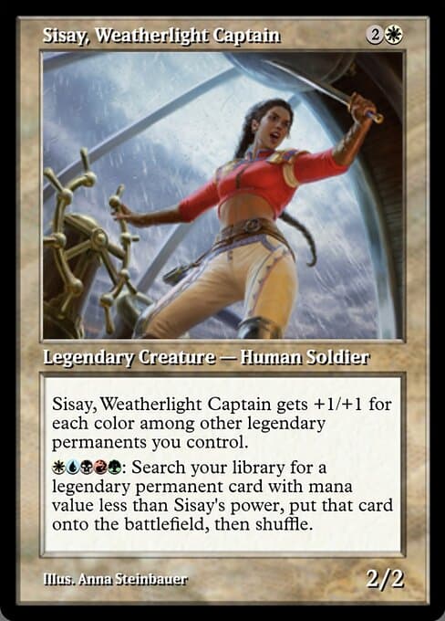 Sisay, Weatherlight Captain from Magic Online Promos (Rare)