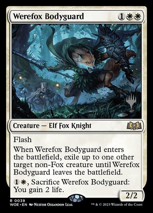 Werefox Bodyguard from Wilds of Eldraine Promos (Rare)