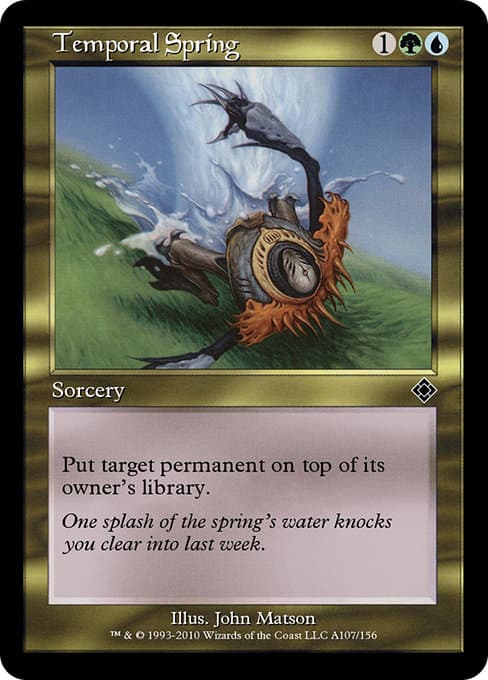 Temporal Spring from Magic Online Theme Decks (Common)