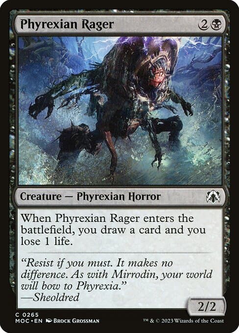 Phyrexian Rager from March of the Machine Commander (Common)