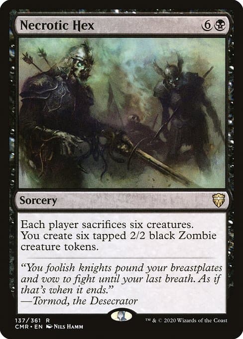 Necrotic Hex from Commander Legends (Rare)