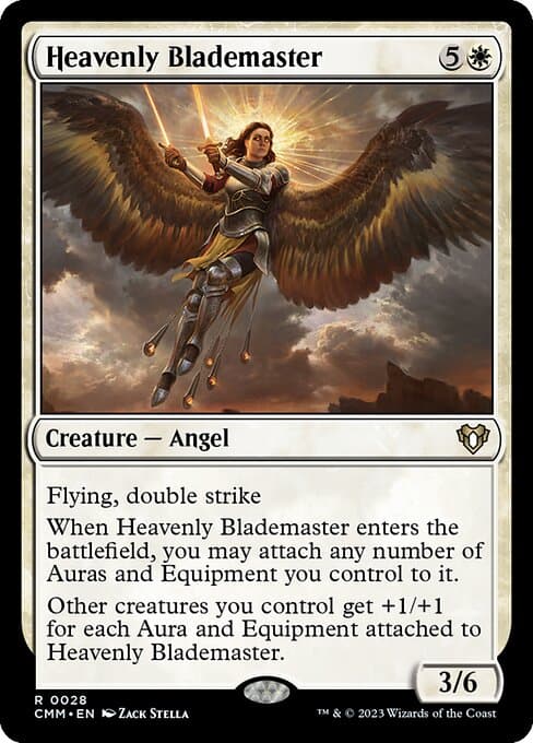 Heavenly Blademaster from Commander Masters (Rare)