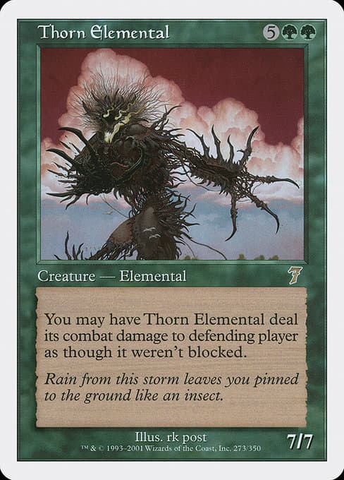Thorn Elemental from Seventh Edition (Rare)