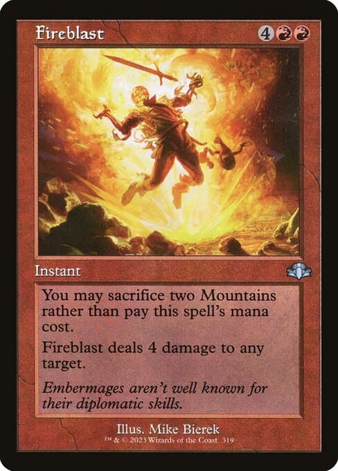 Fireblast from Dominaria Remastered (Uncommon)
