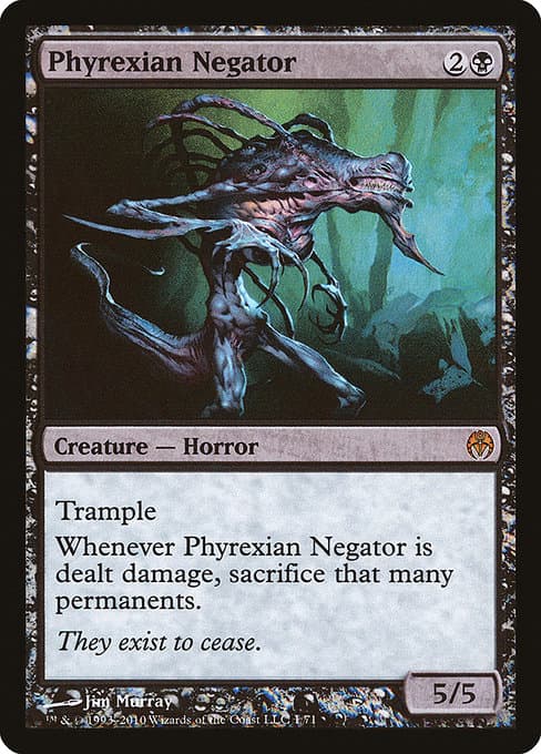 Phyrexian Negator from Duel Decks: Phyrexia vs. the Coalition (Mythic)