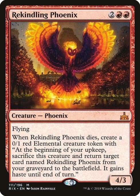 Rekindling Phoenix from Rivals of Ixalan (Mythic)