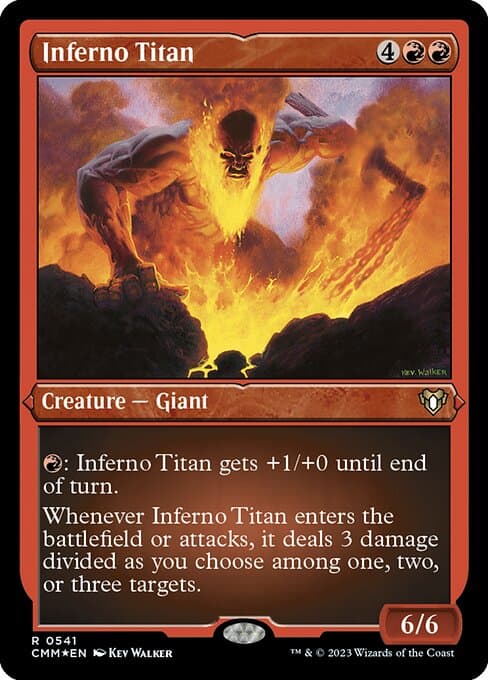 Inferno Titan from Commander Masters (Rare)