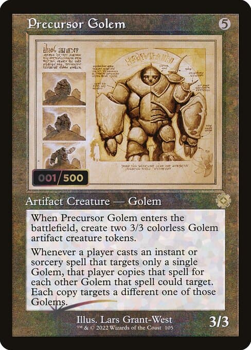 Precursor Golem from The Brothers' War Retro Artifacts (Rare)