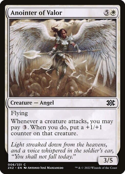 Anointer of Valor from Double Masters 2022 (Common)