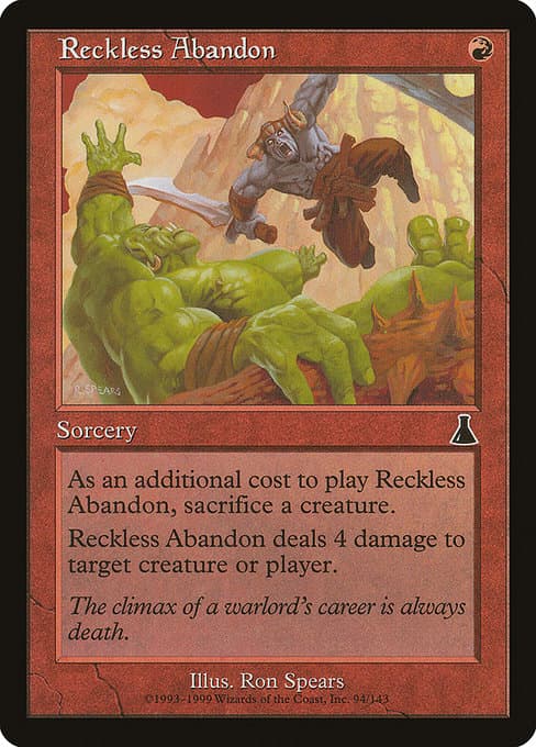 Reckless Abandon from Urza's Destiny (Common)