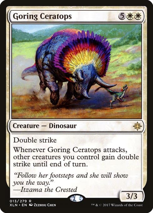 Goring Ceratops from Ixalan (Rare)