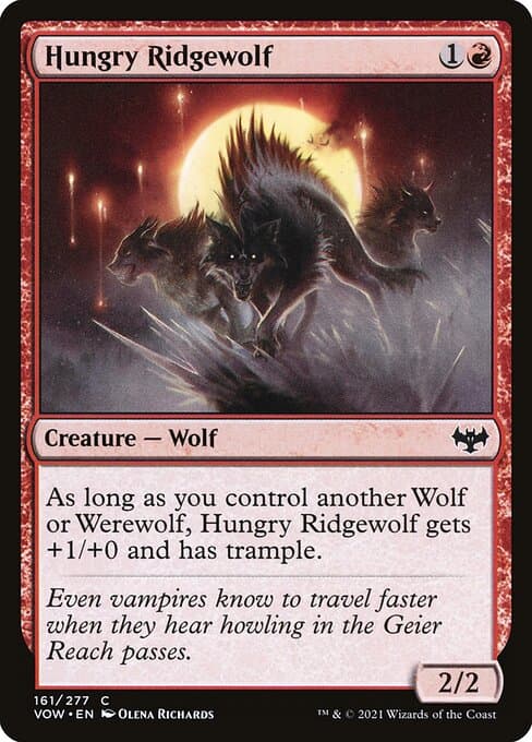 Hungry Ridgewolf from Innistrad: Crimson Vow (Common)