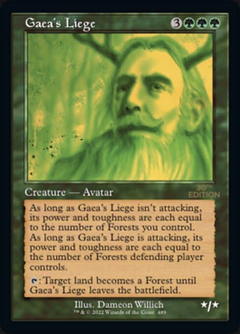 Gaea's Liege from 30th Anniversary Edition (Rare)