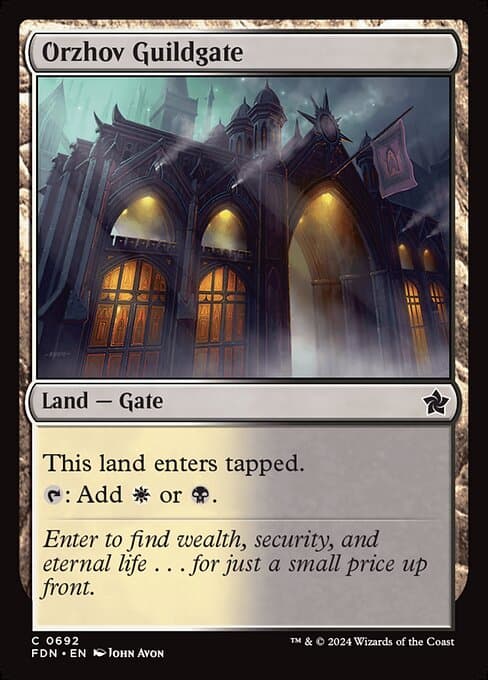Orzhov Guildgate from Foundations (Common)