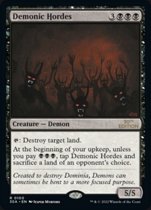 Demonic Hordes from 30th Anniversary Edition (Rare)