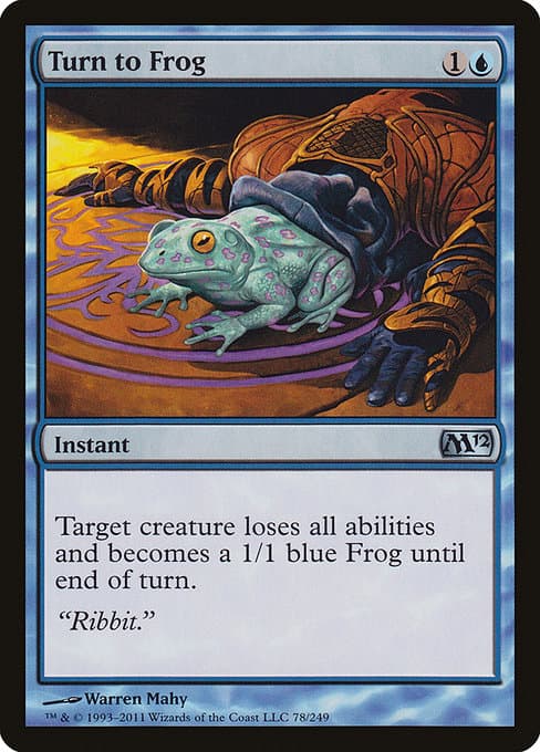Turn to Frog from Magic 2012 (Uncommon)