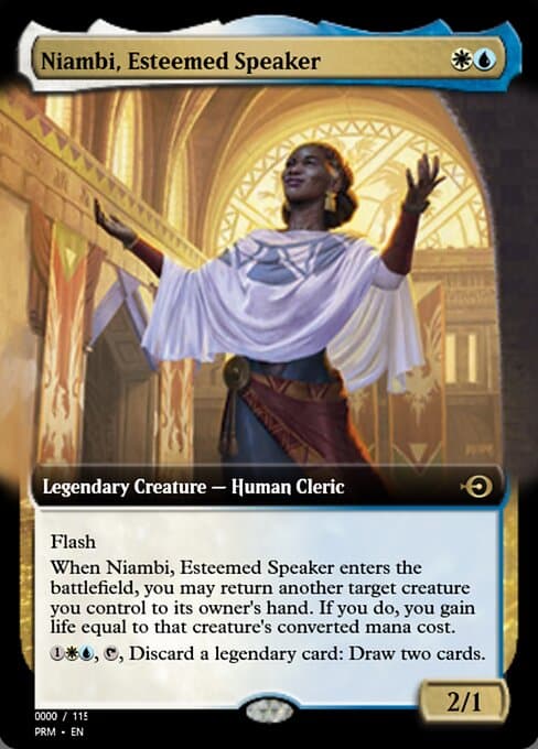 Niambi, Esteemed Speaker from Magic Online Promos (Rare)
