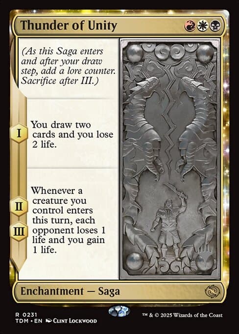 Thunder of Unity from Tarkir: Dragonstorm Promos (Rare)