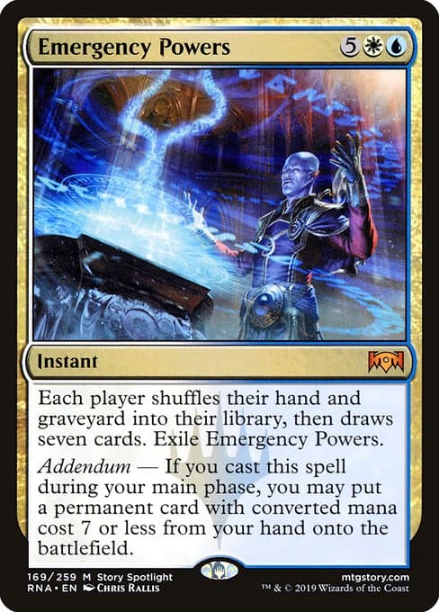Emergency Powers from Ravnica Allegiance (Mythic)