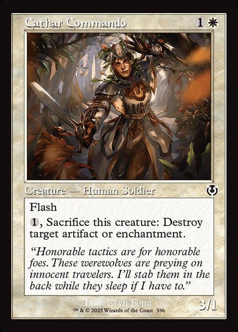 Cathar Commando from Innistrad Remastered (Common)