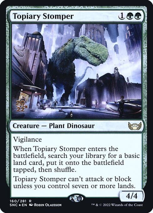 Topiary Stomper from Streets of New Capenna Promos (Rare)