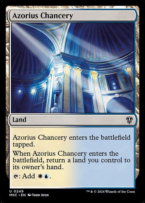 Azorius Chancery from Murders at Karlov Manor Commander (Uncommon)