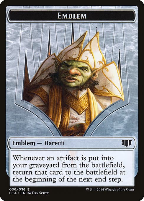 Daretti, Scrap Savant Emblem from Commander 2014 Tokens (Common)