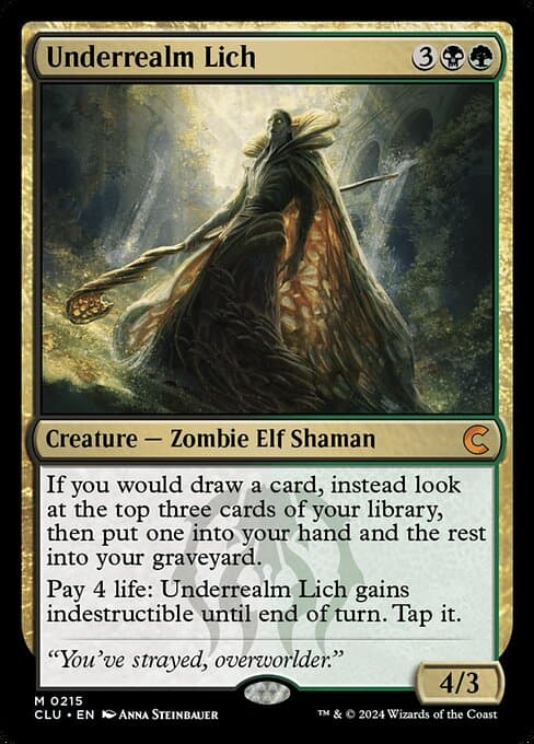 Underrealm Lich from Ravnica: Clue Edition (Mythic)
