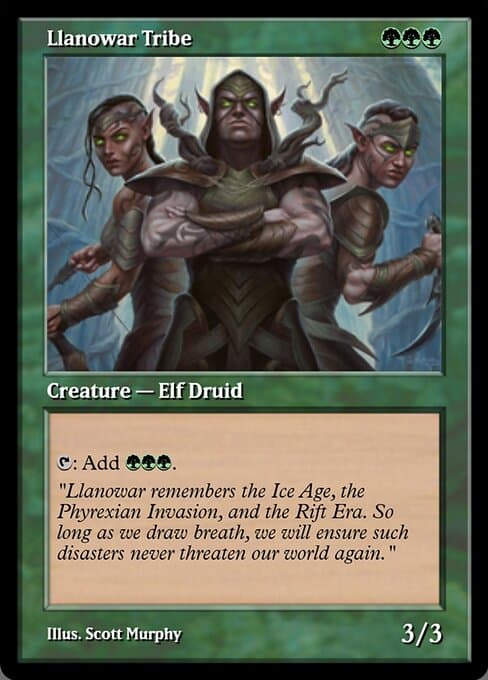 Llanowar Tribe from Magic Online Promos (Rare)